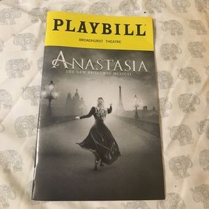 Anastasia playbill original design from 7/11/18